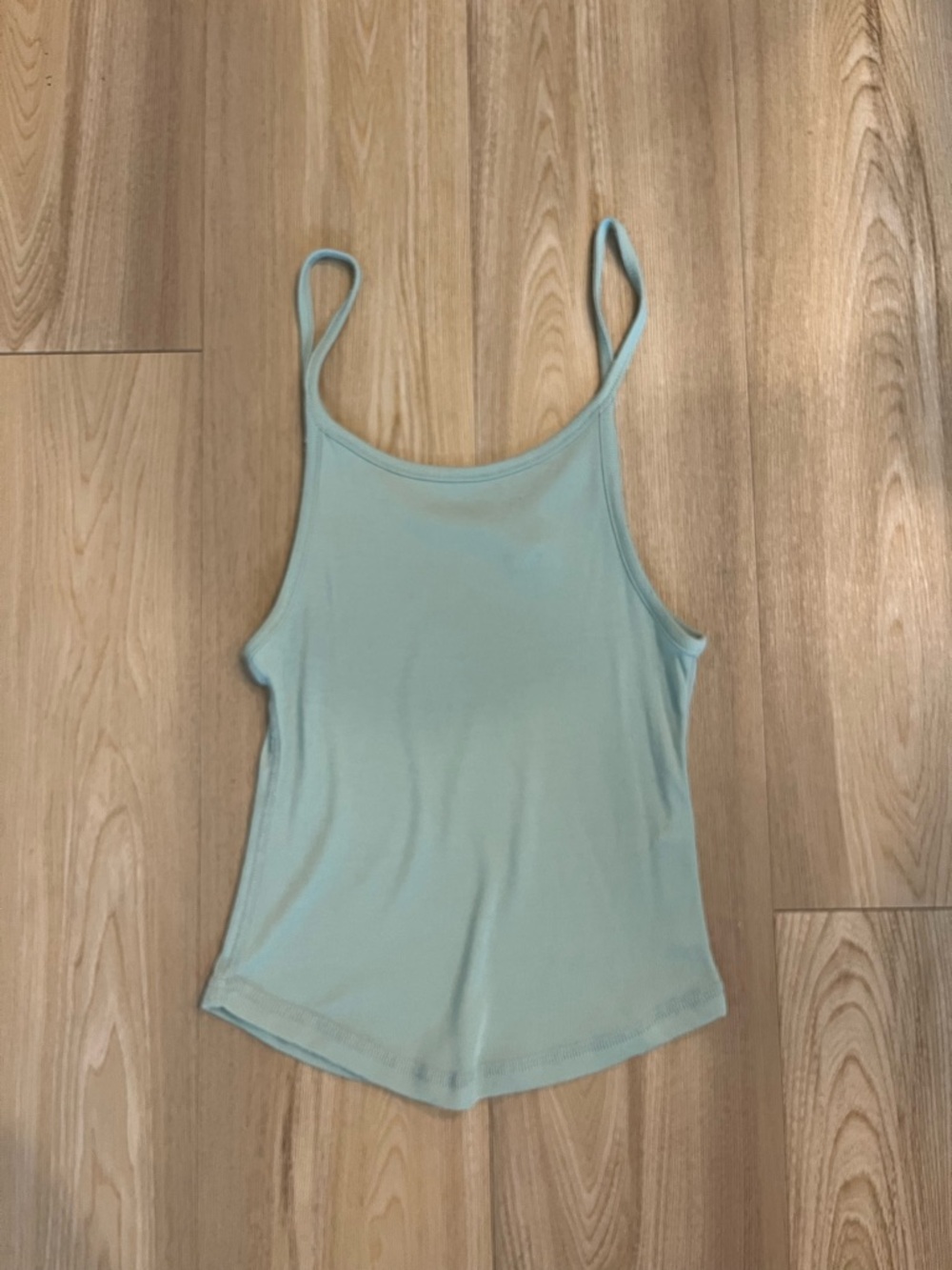Free People Pale Aqua Spaghetti Strap Cami